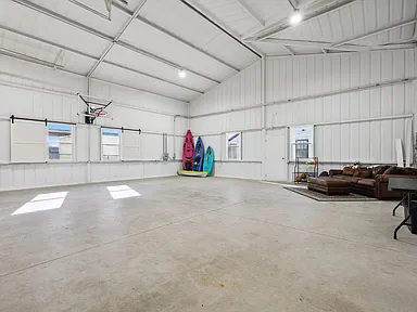 Barn Interior: Game Lounge — before